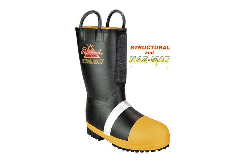 bota americana para combate estructural Bota de caucho para bomberos profesionales estructurales